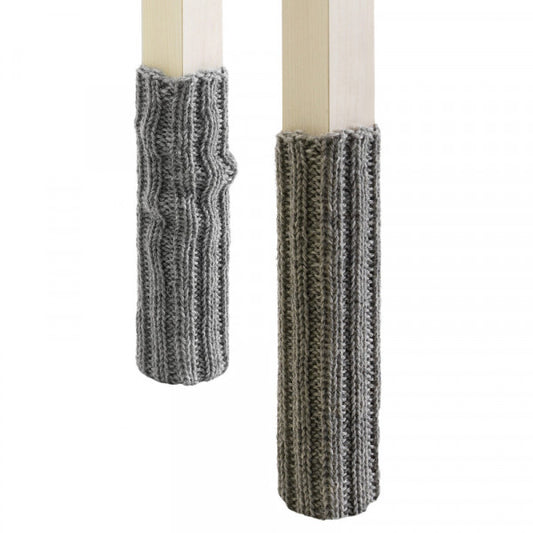 Socken Set fuer Stuhlbeine grau