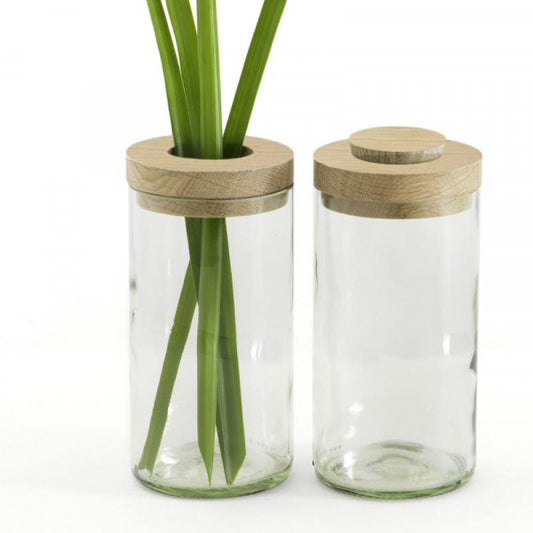 Vase Dose klarglas
